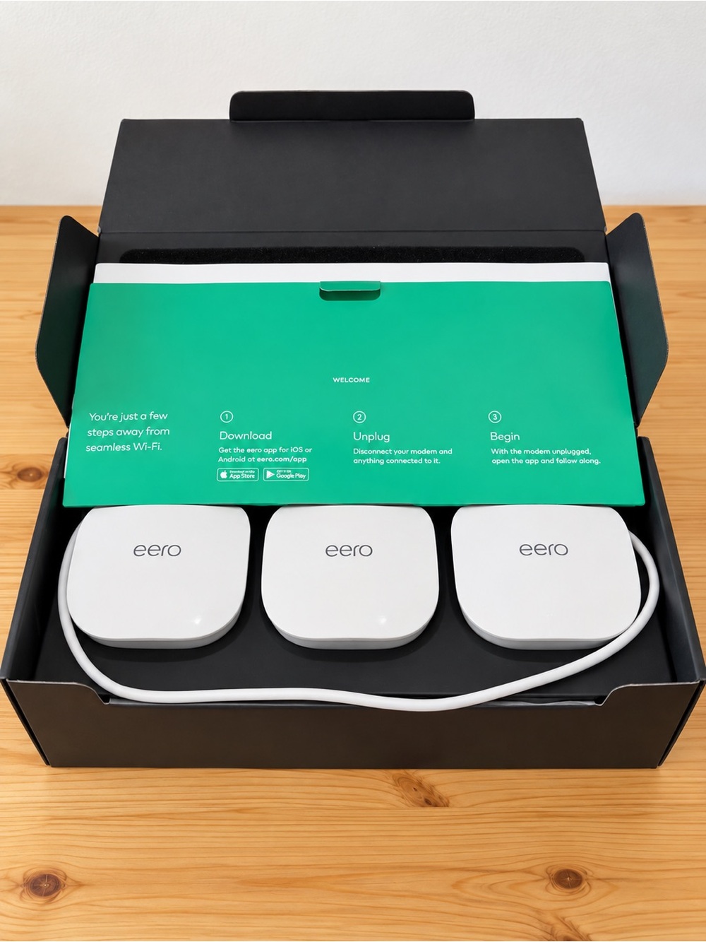 Title: Amazon eero Mesh Wi-Fi System 3-Pack – J010001 – Tested & Working